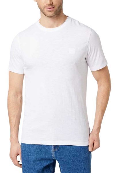 Tee shirt basic regular fit manches courtes col rond TEGOOD Blanc