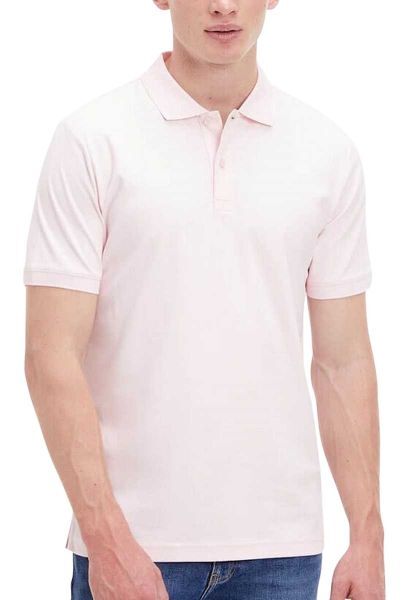 Polo manches courtes slim fit SMOOTH COTTON Rose